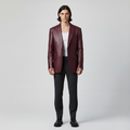 Tailored Leather Blazer