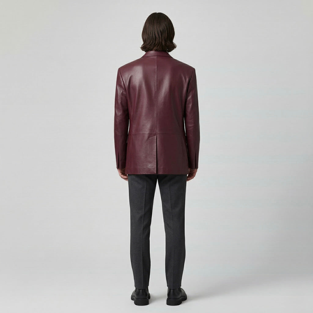 Tailored Leather Blazer
