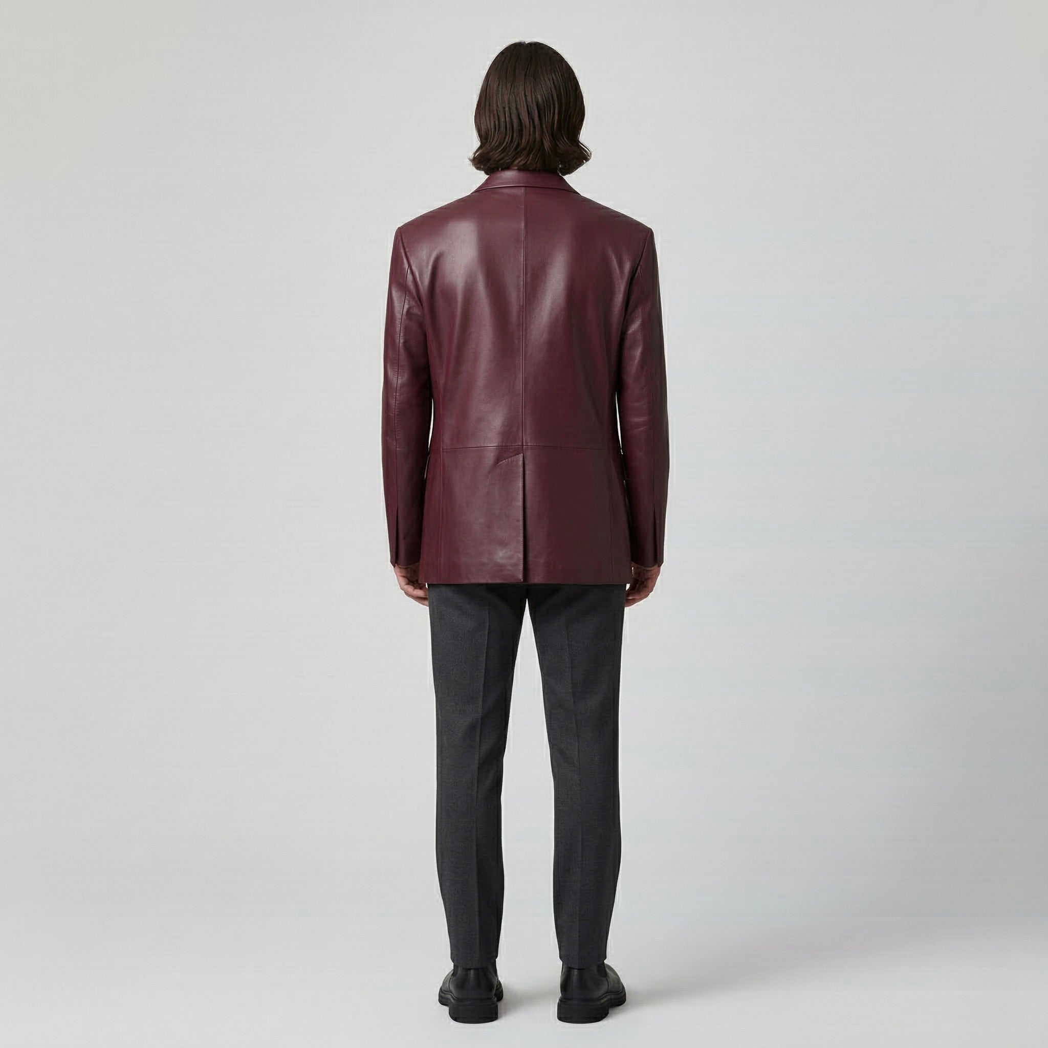 Tailored Leather Blazer