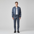 Quilted Sleeve Bomber Jacket