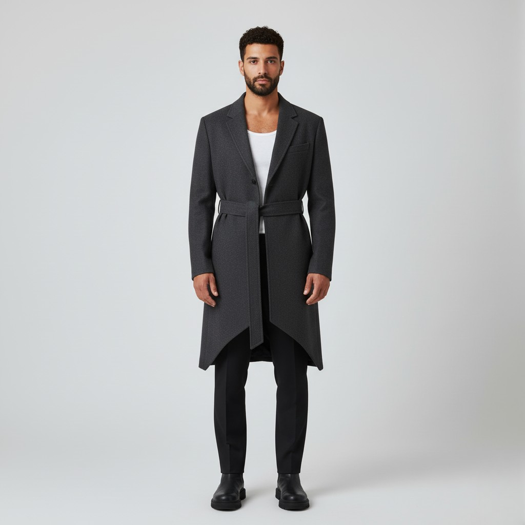 Belted Tailored Overcoat