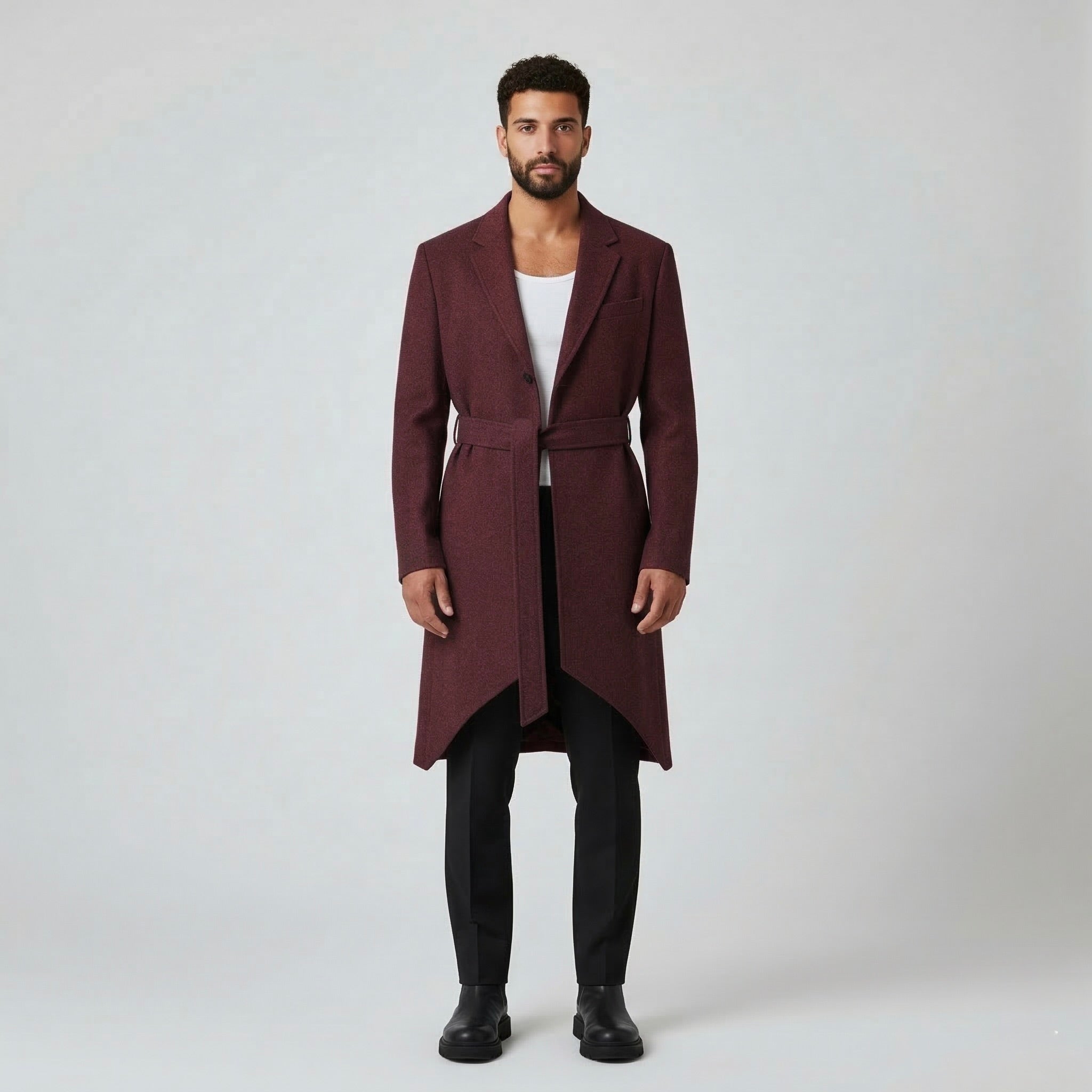 Belted Tailored Overcoat