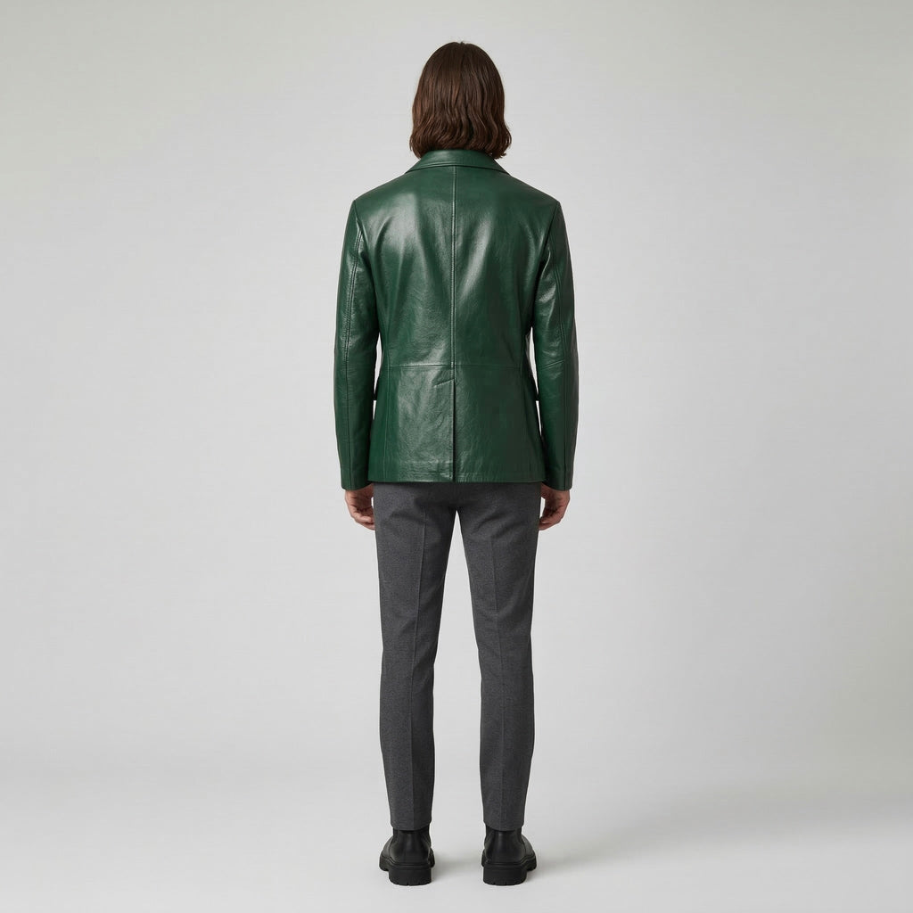 Leather Tailored Blazer