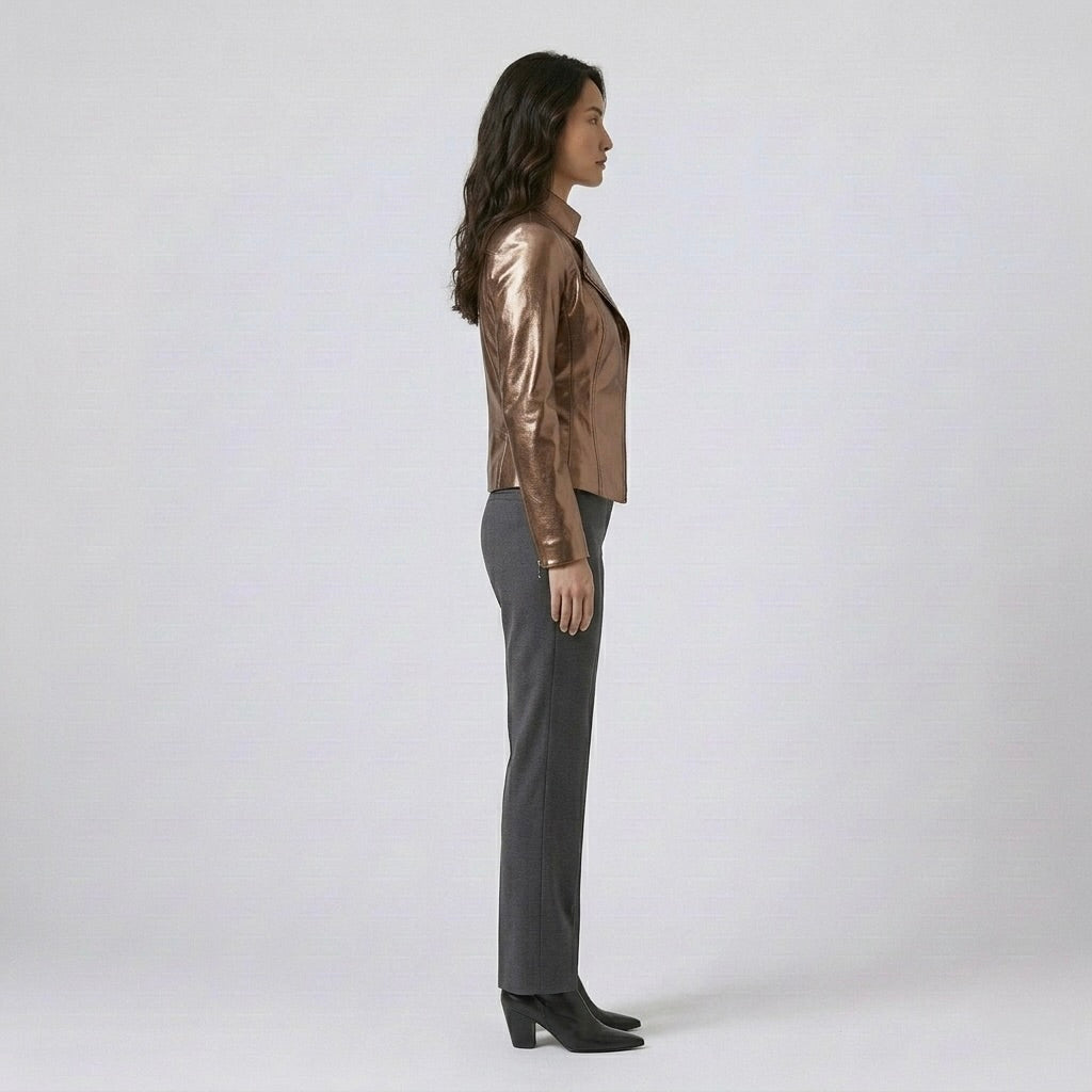 Glossy Patent Moto Jacket