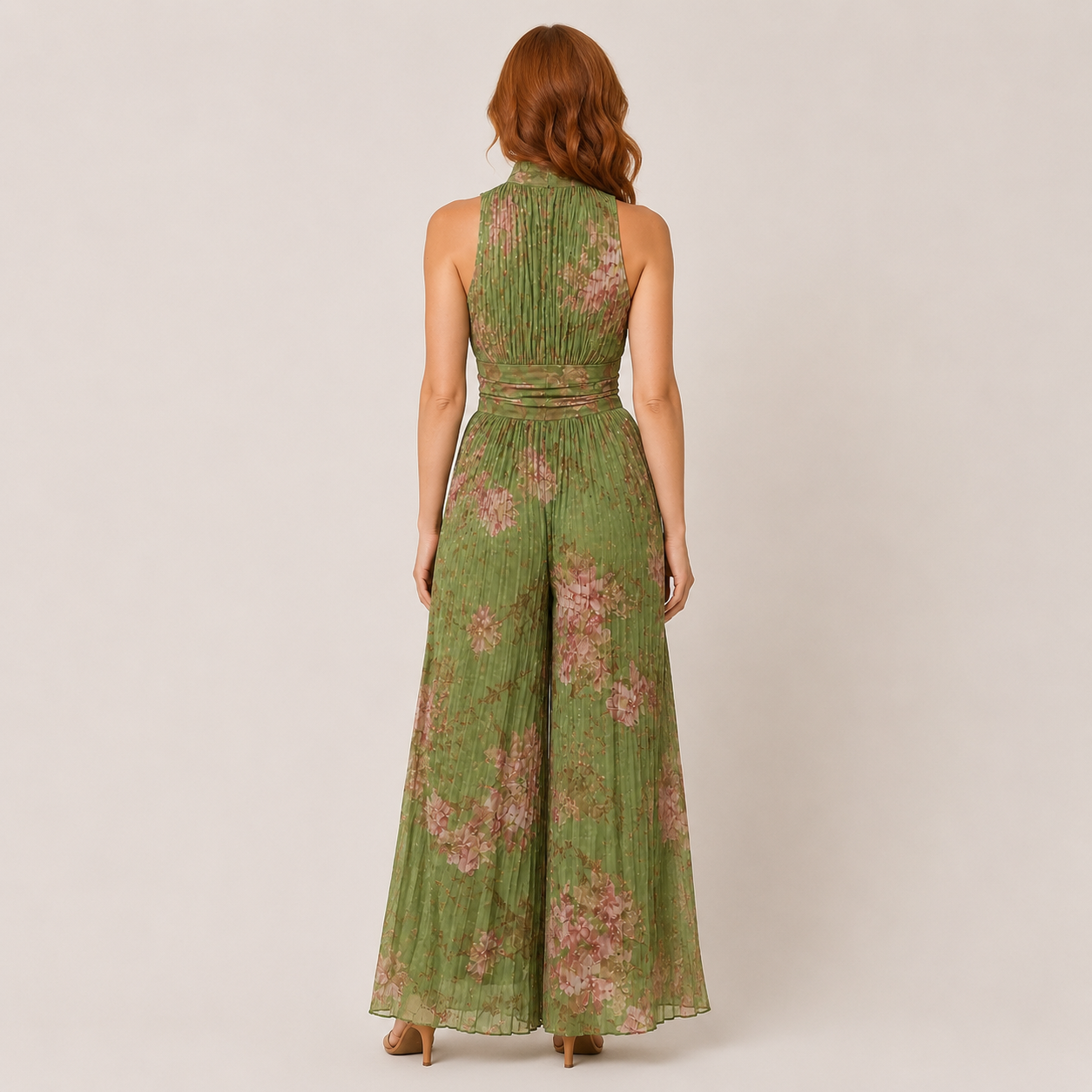 Clara Blossom Floral Dress — Women's Chic Floral Print Midi Dress