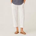 Clara Coastal Cropped Trousers — Women's Wide Leg Pull-On Trousers