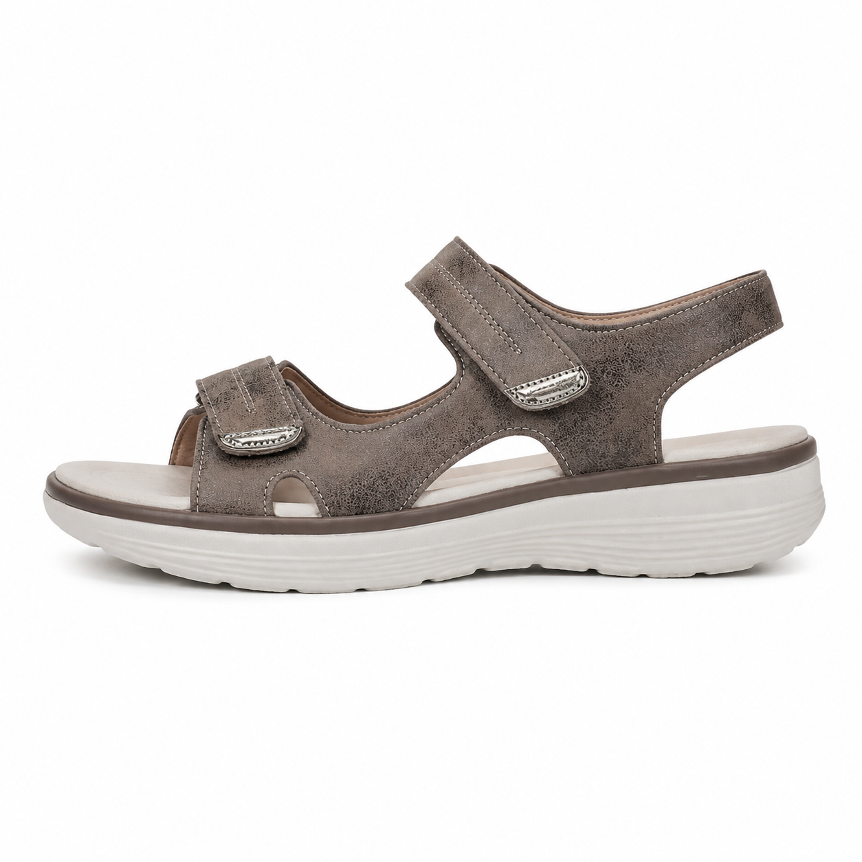 Clara Comfort Wedge Sandal — Women's Adjustable Strap Open Toe Sandal