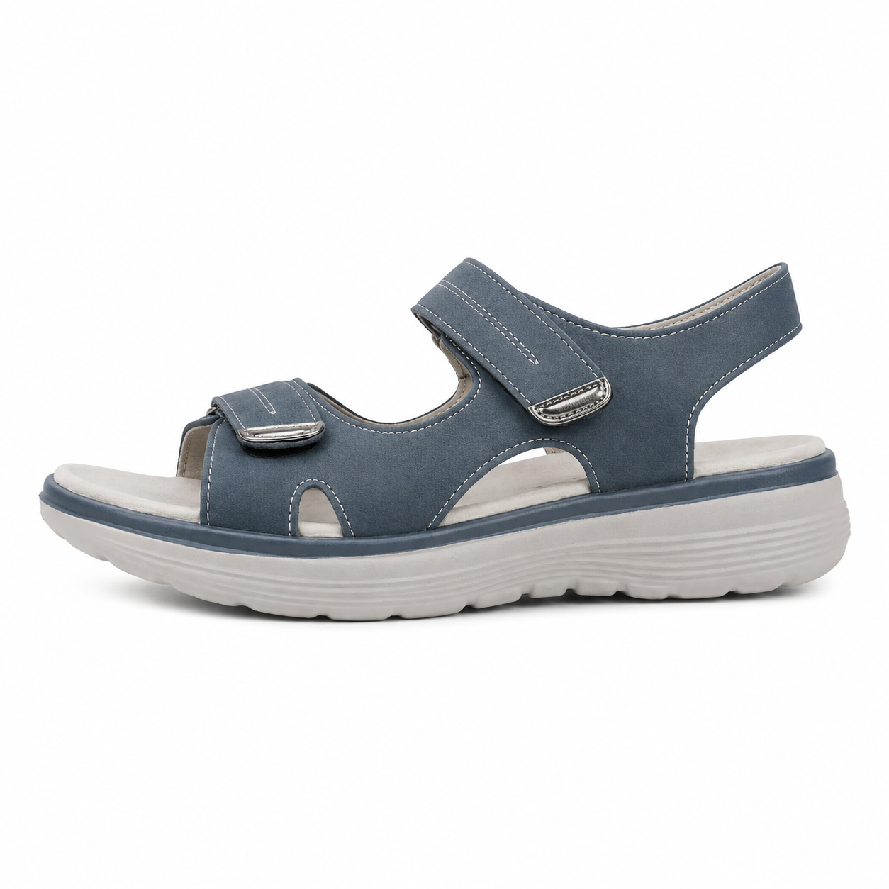 Clara Comfort Wedge Sandal — Women's Adjustable Strap Open Toe Sandal