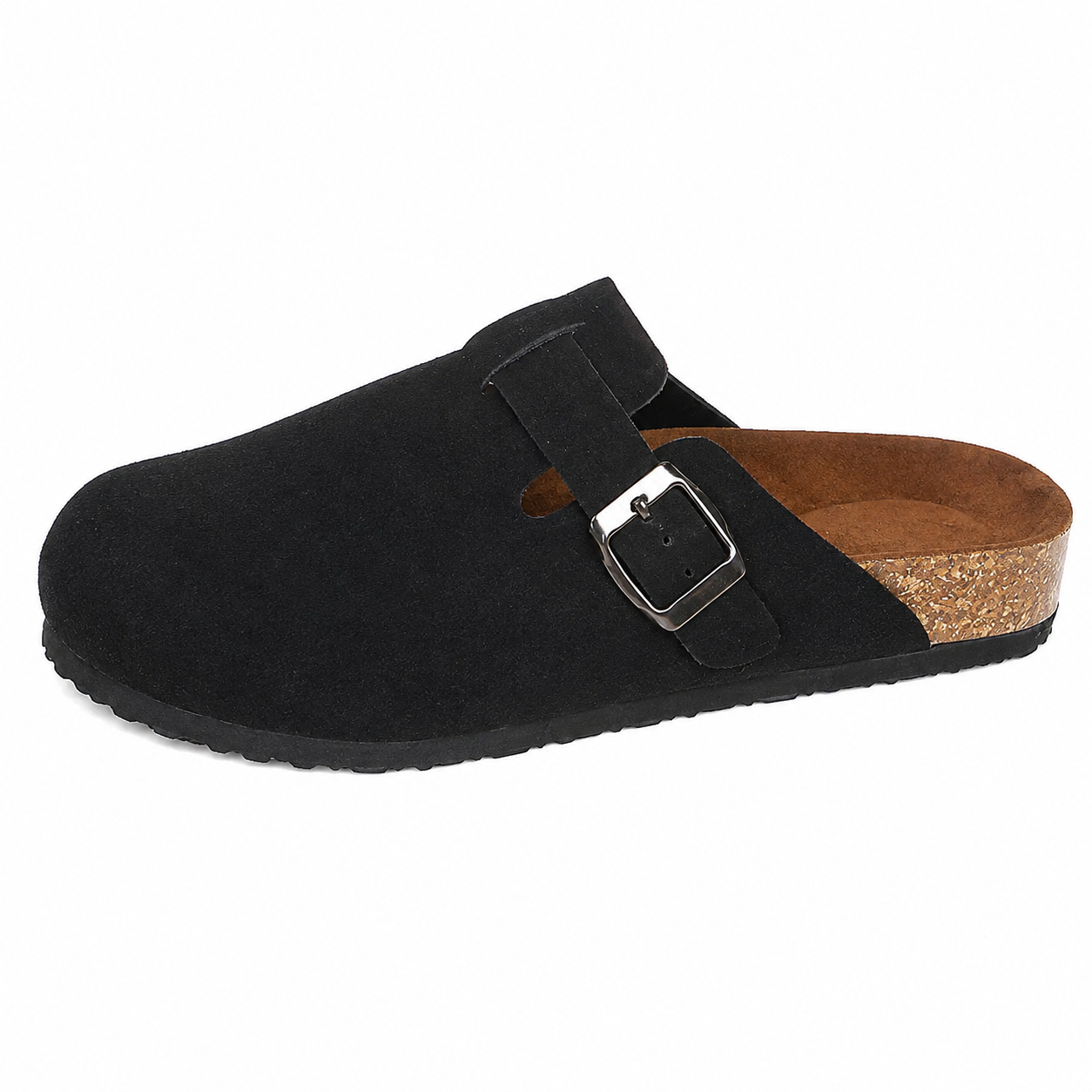 Clara Cork Buckle Clog — Women's Slip-On Comfort Mule