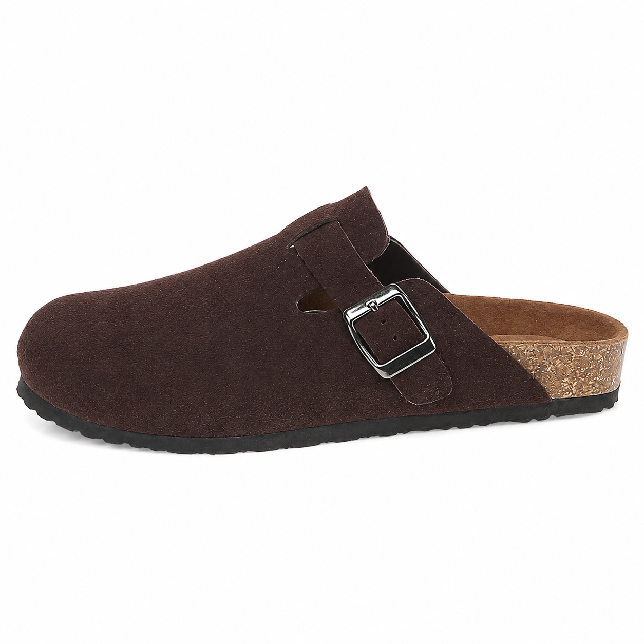 Clara Cork Buckle Clog — Women's Slip-On Comfort Mule