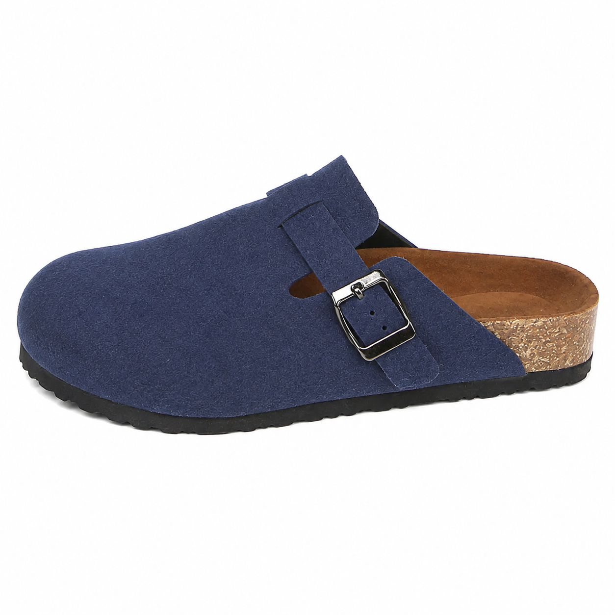 Clara Cork Buckle Clog — Women's Slip-On Comfort Mule