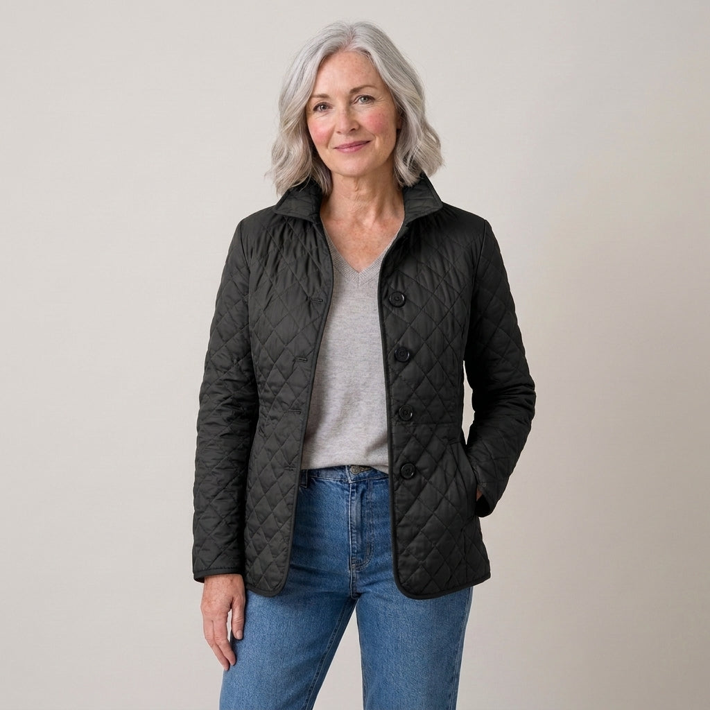 DIAMOND QUILTED JACKET FOR WOMEN