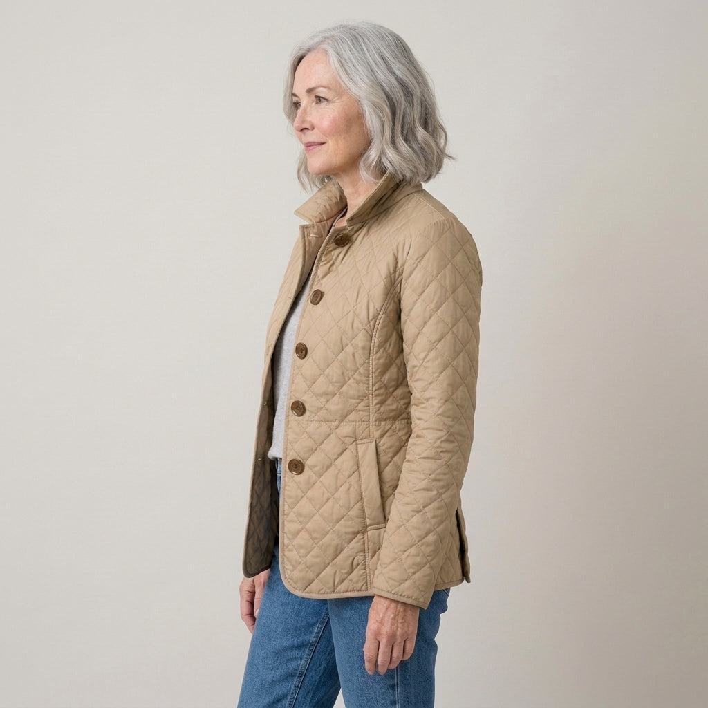 DIAMOND QUILTED JACKET FOR WOMEN