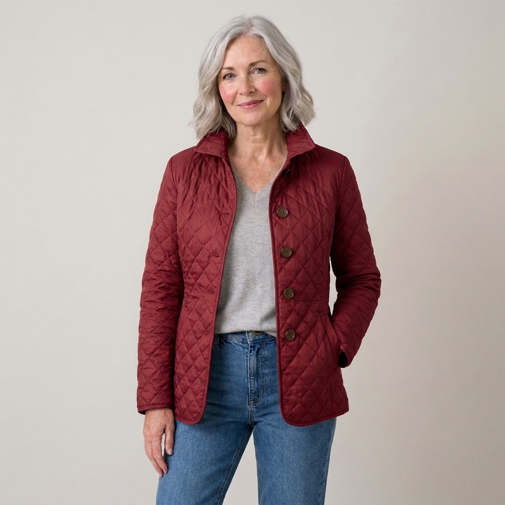 DIAMOND QUILTED JACKET FOR WOMEN
