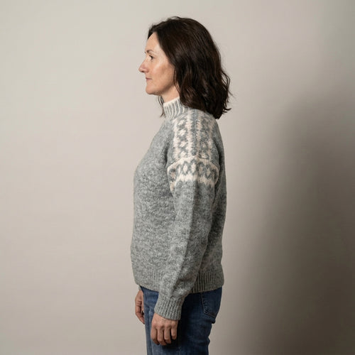 Fair Isle High Neck Jumper for Women