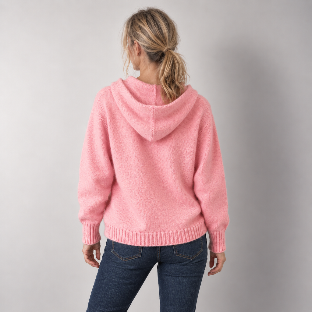Hooded Knit Cardigan for Women