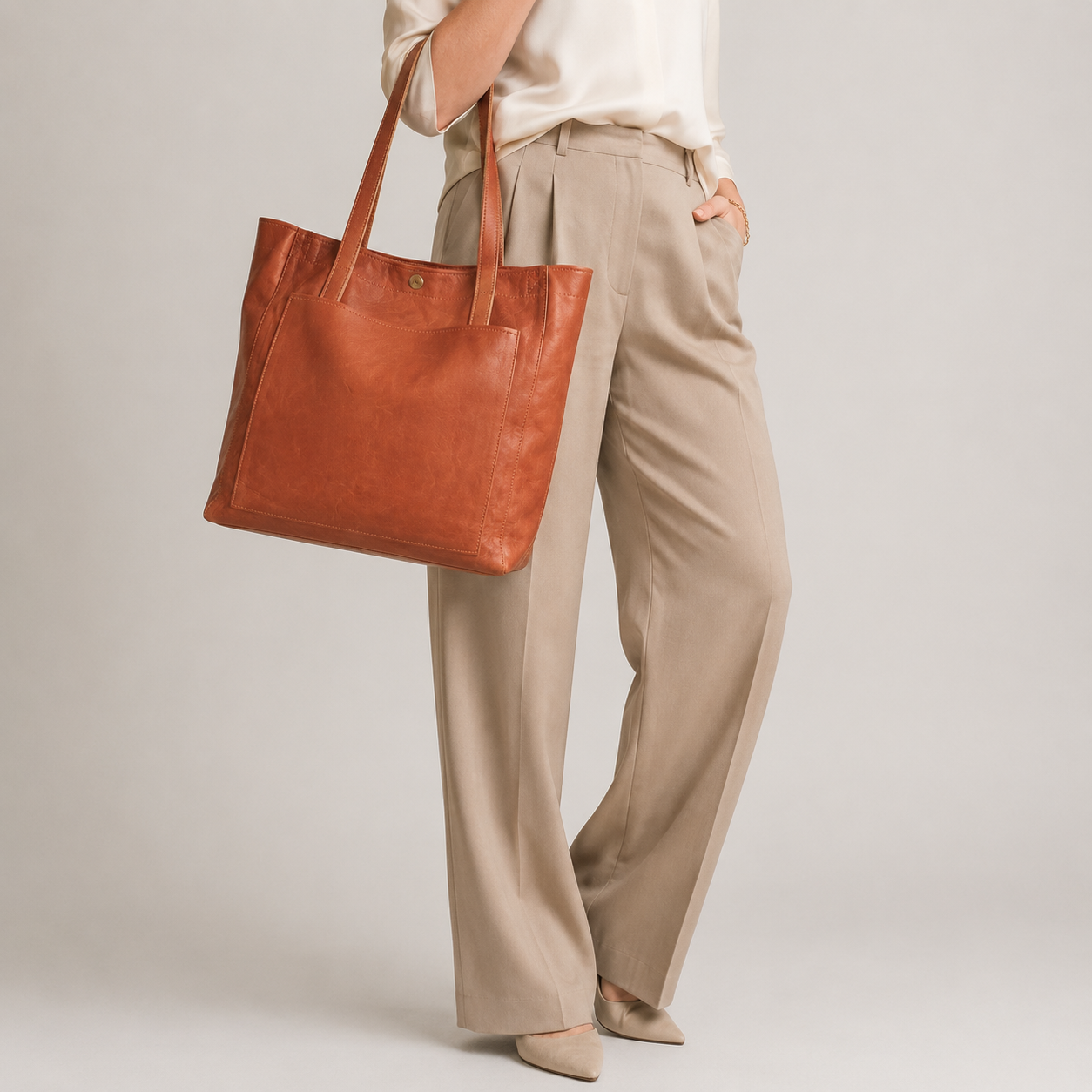 Clara Lorena Tote Bag — Women's Large Everyday Shoulder Bag with Compartments