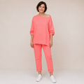 Clara Lounge Two-Piece Set — Women's Oversized Sweatshirt & Relaxed Trouser Co-ord