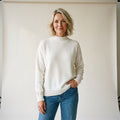 MOCK NECK KNIT SWEATER FOR WOMEN