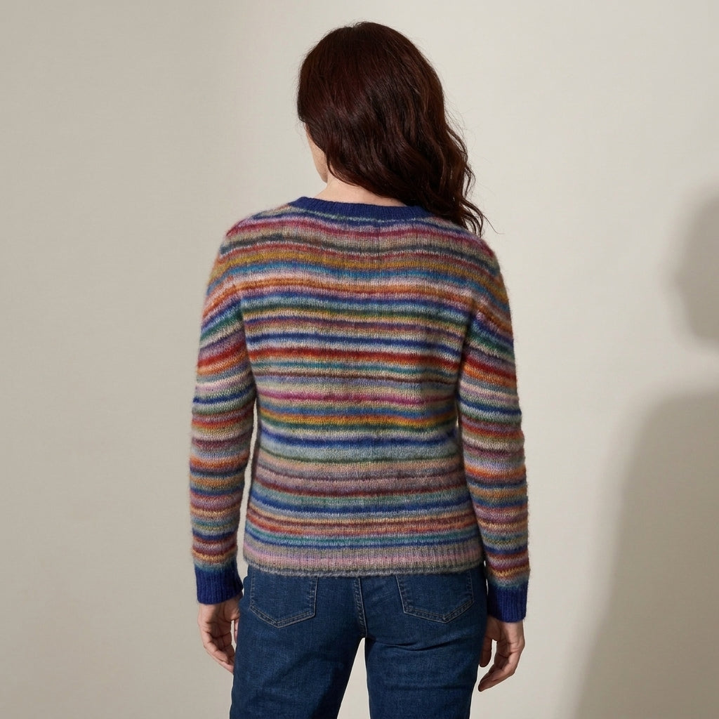 Multicolour Striped Jumper for Women