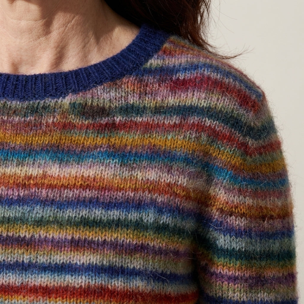 Multicolour Striped Jumper for Women