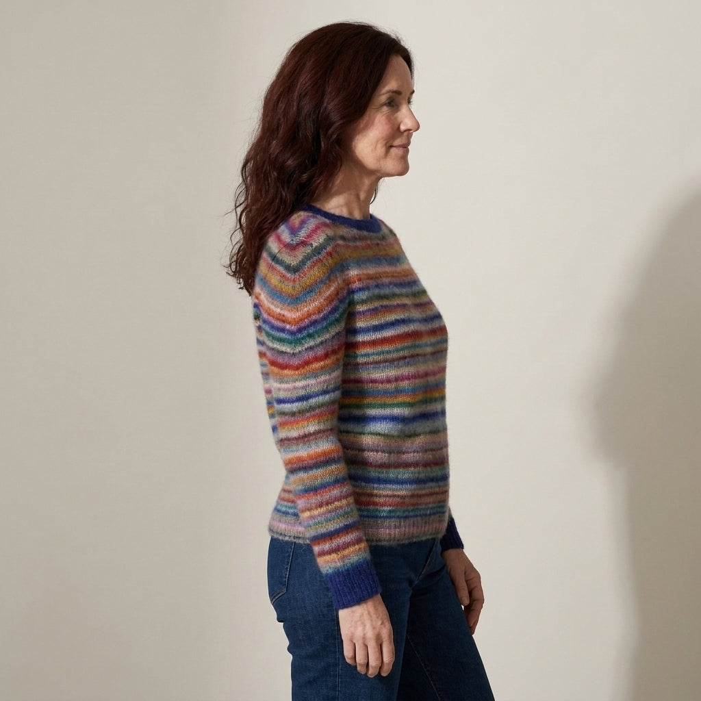 Multicolour Striped Jumper for Women