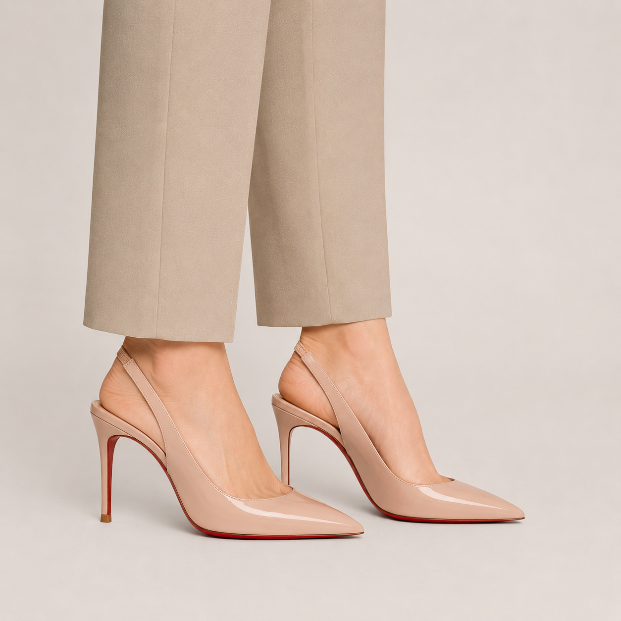 Clara Pointed Slingback Heel — Women's Orthopedic Comfort Heel