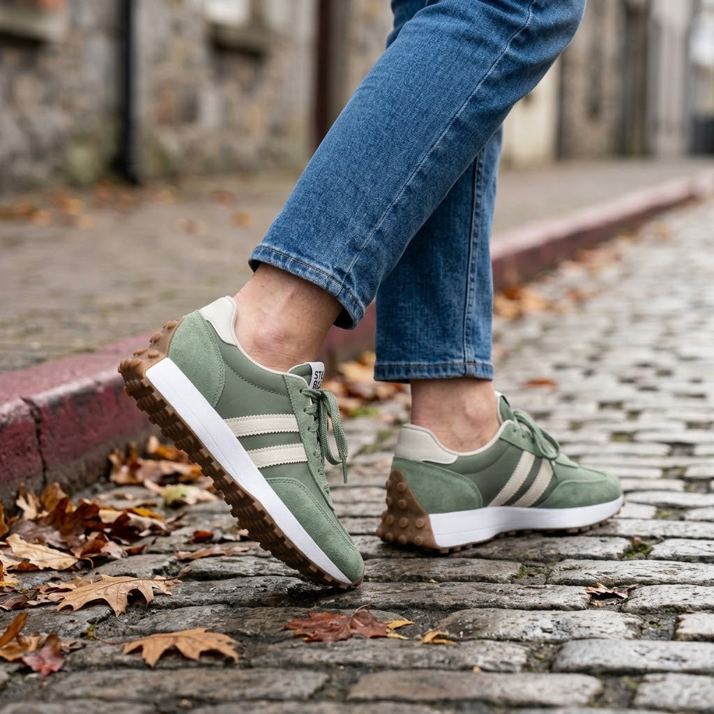 Women's Retro Trainers — Lace Up Chunky Sole Platform Sneakers