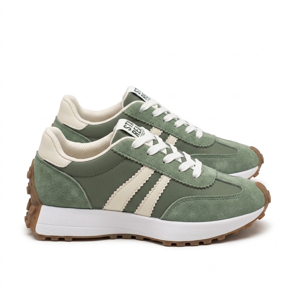 Women's Retro Trainers — Lace Up Chunky Sole Platform Sneakers