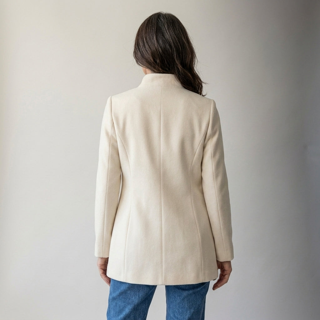 STAND COLLAR JACKET FOR WOMEN