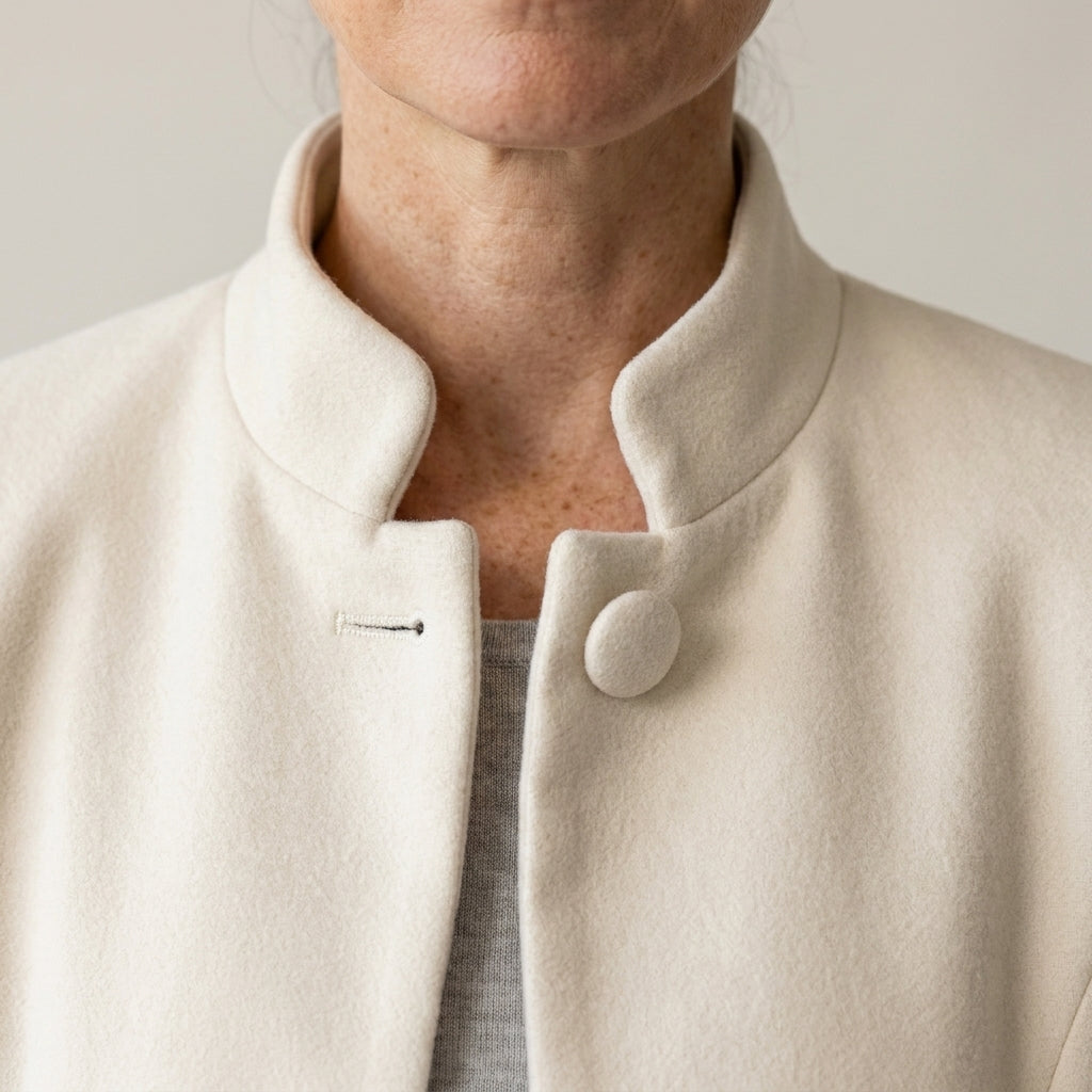 STAND COLLAR JACKET FOR WOMEN