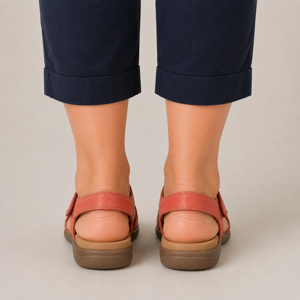 Clara T-Bar Comfort Sandal — Women's Wide Fit Adjustable Summer Sandal