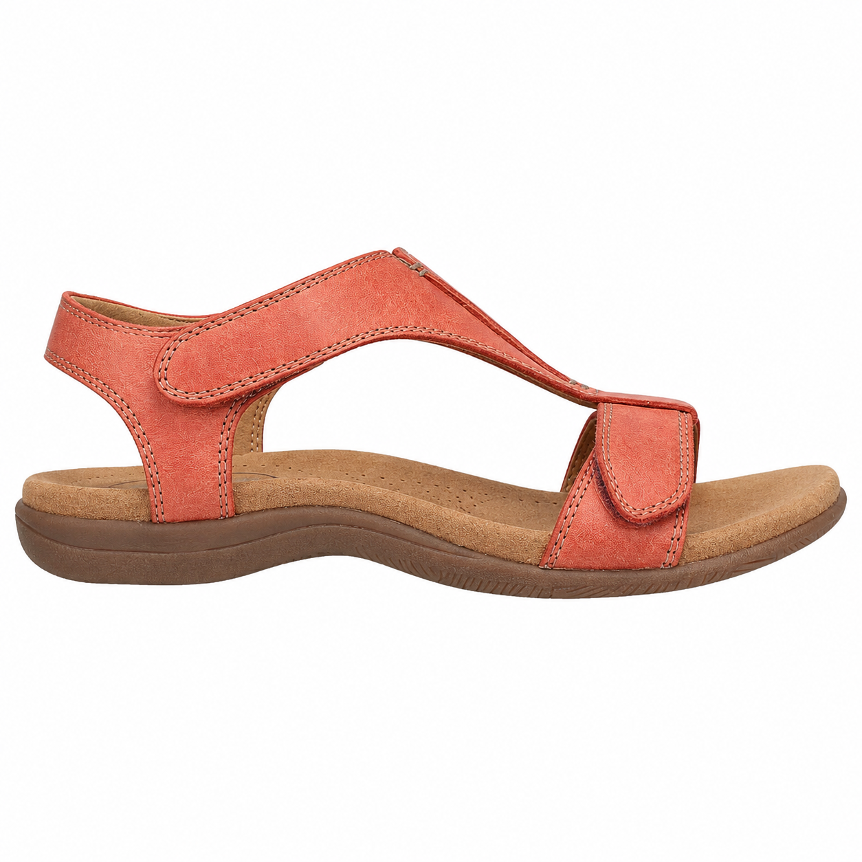 Clara T-Bar Comfort Sandal — Women's Wide Fit Adjustable Summer Sandal