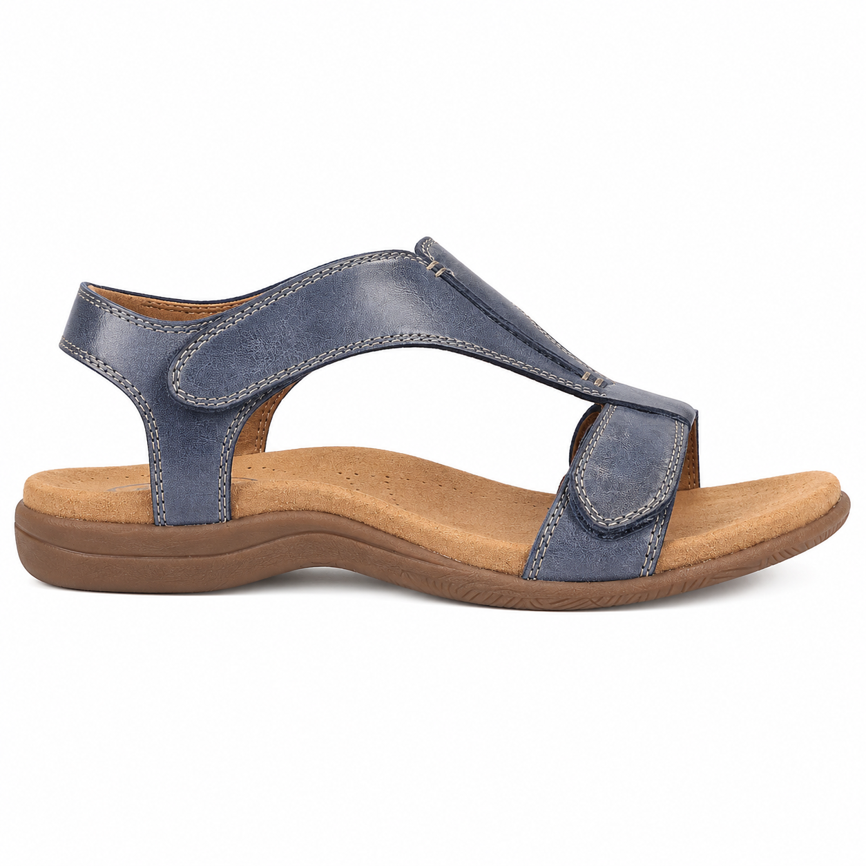 Clara T-Bar Comfort Sandal — Women's Wide Fit Adjustable Summer Sandal