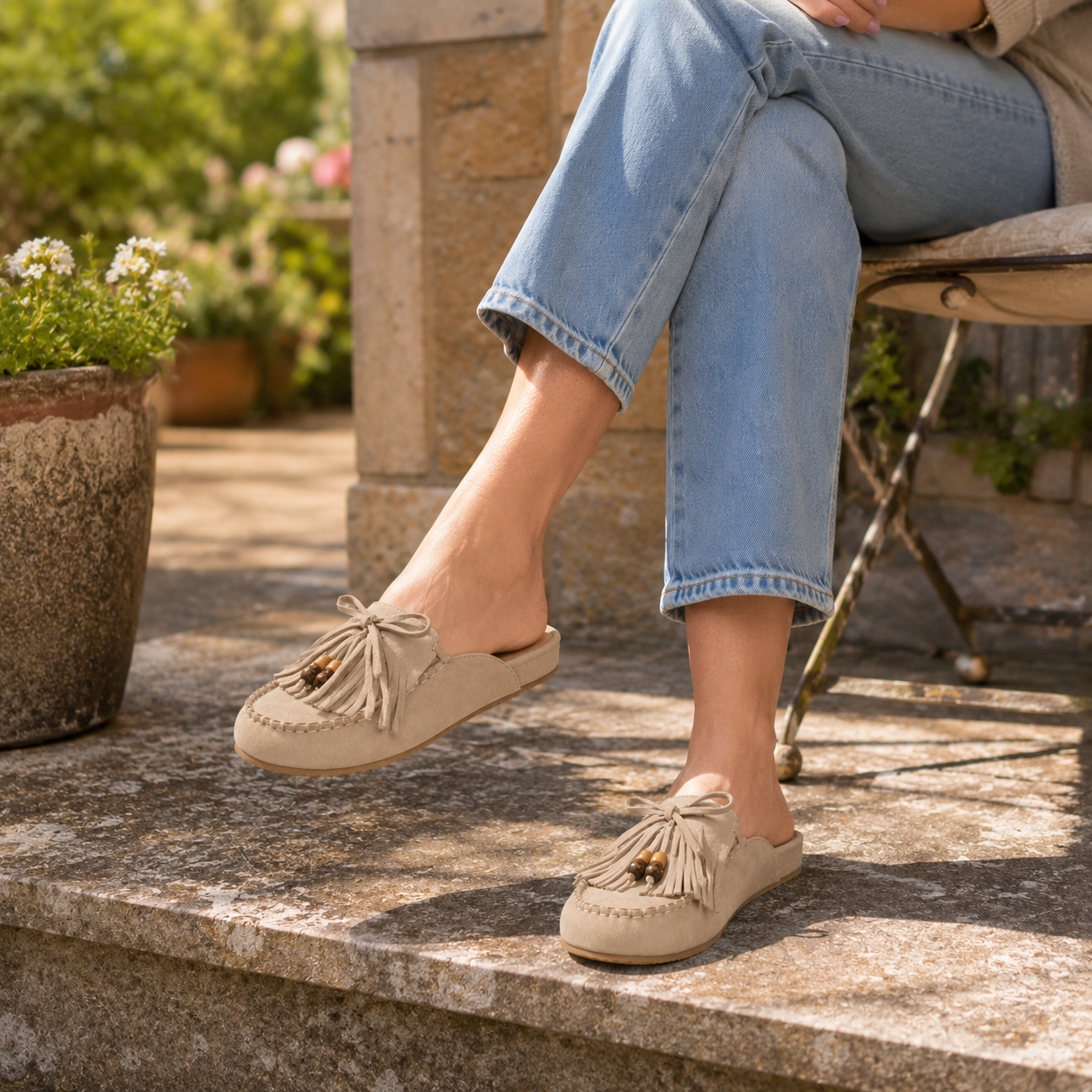Clara Open Wedge Ankle Boot — Women's Peep Toe Buckle Wedge Sandal