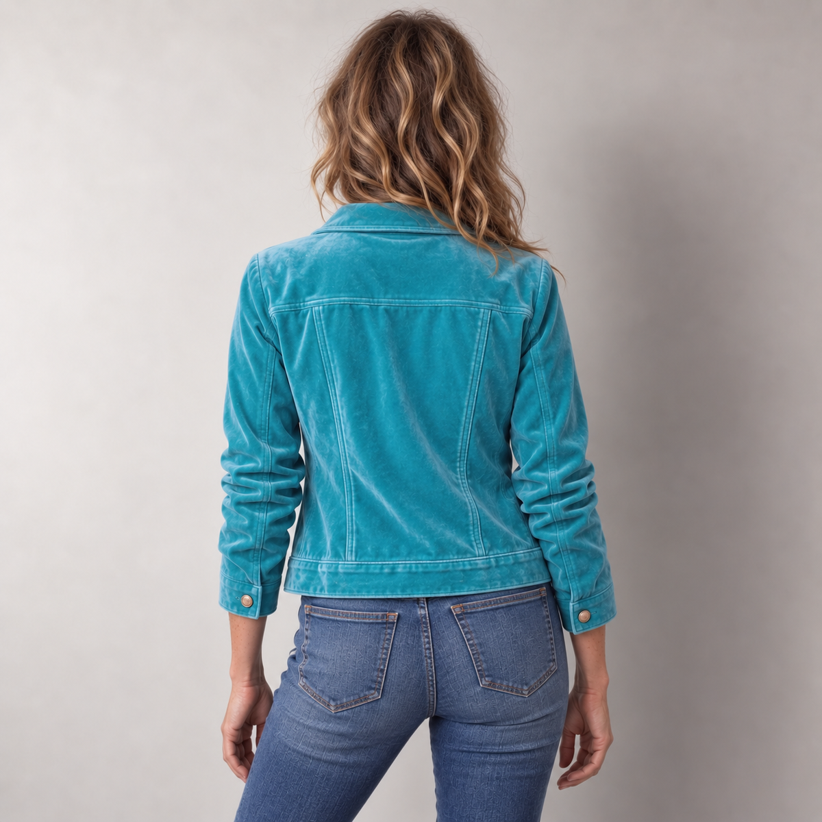 Velvet Trucker Jacket for Women