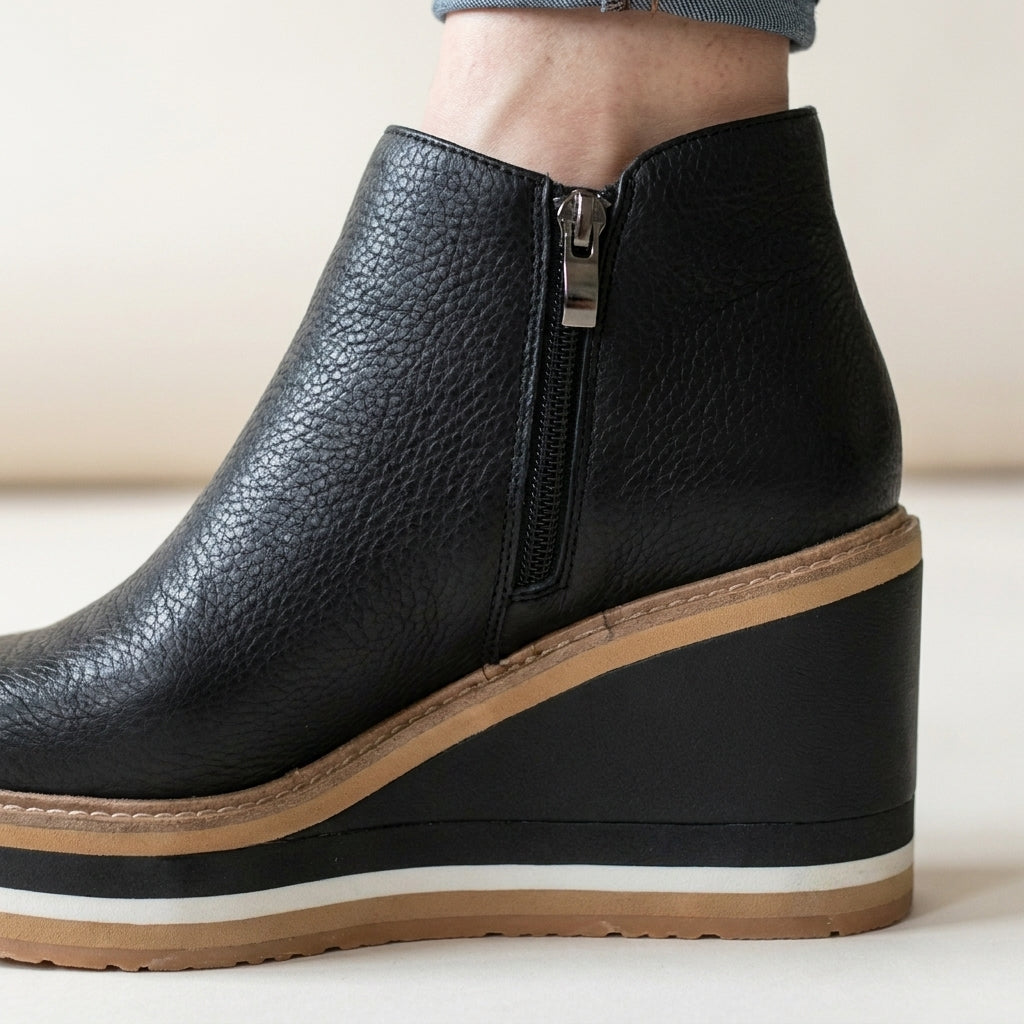 WEDGE ANKLE BOOTS FOR WOMEN