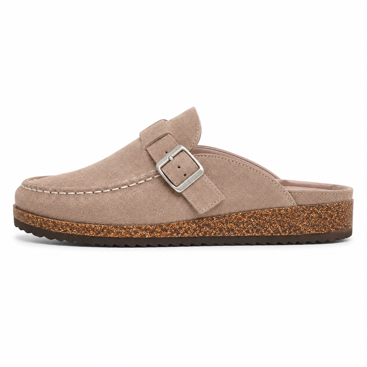 Clara Buckle Comfort Clog — Women's Soft Fit Slip-On Shoe