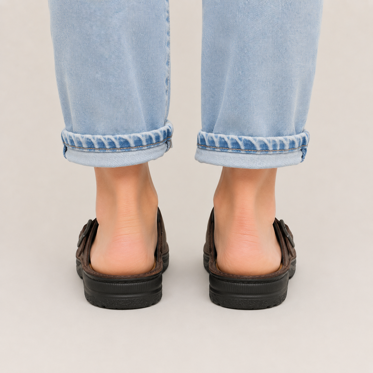 Clara Heritage Buckle Clog — Women's Comfort Slip-On Shoe