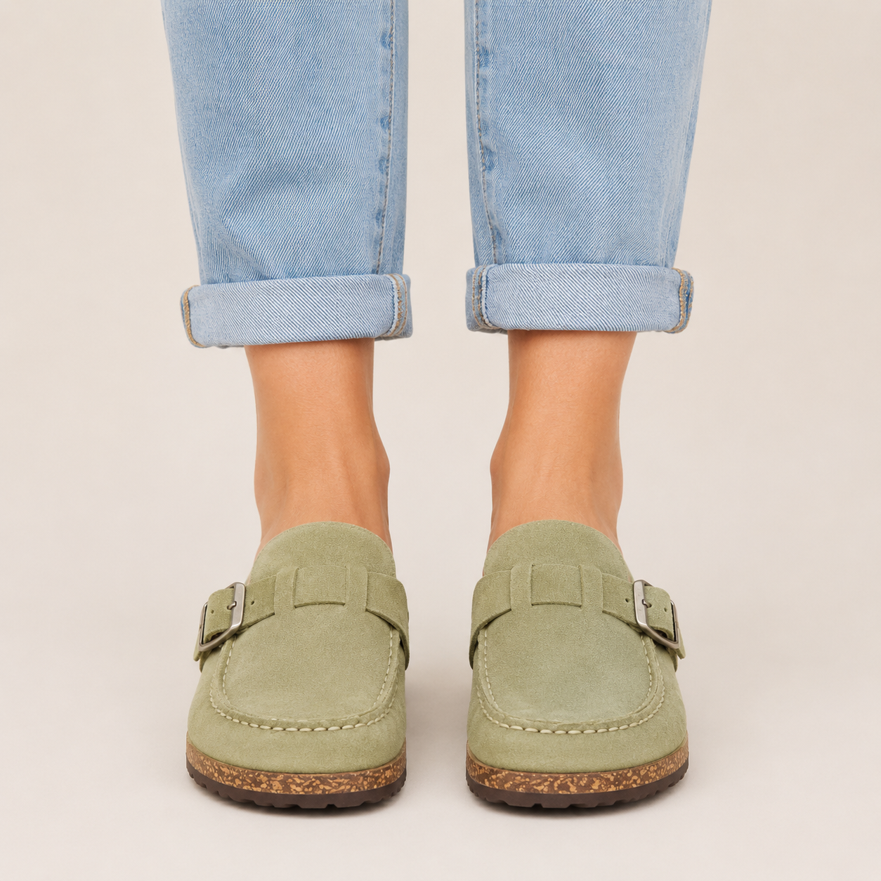 Clara Buckle Comfort Clog — Women's Soft Fit Slip-On Shoe