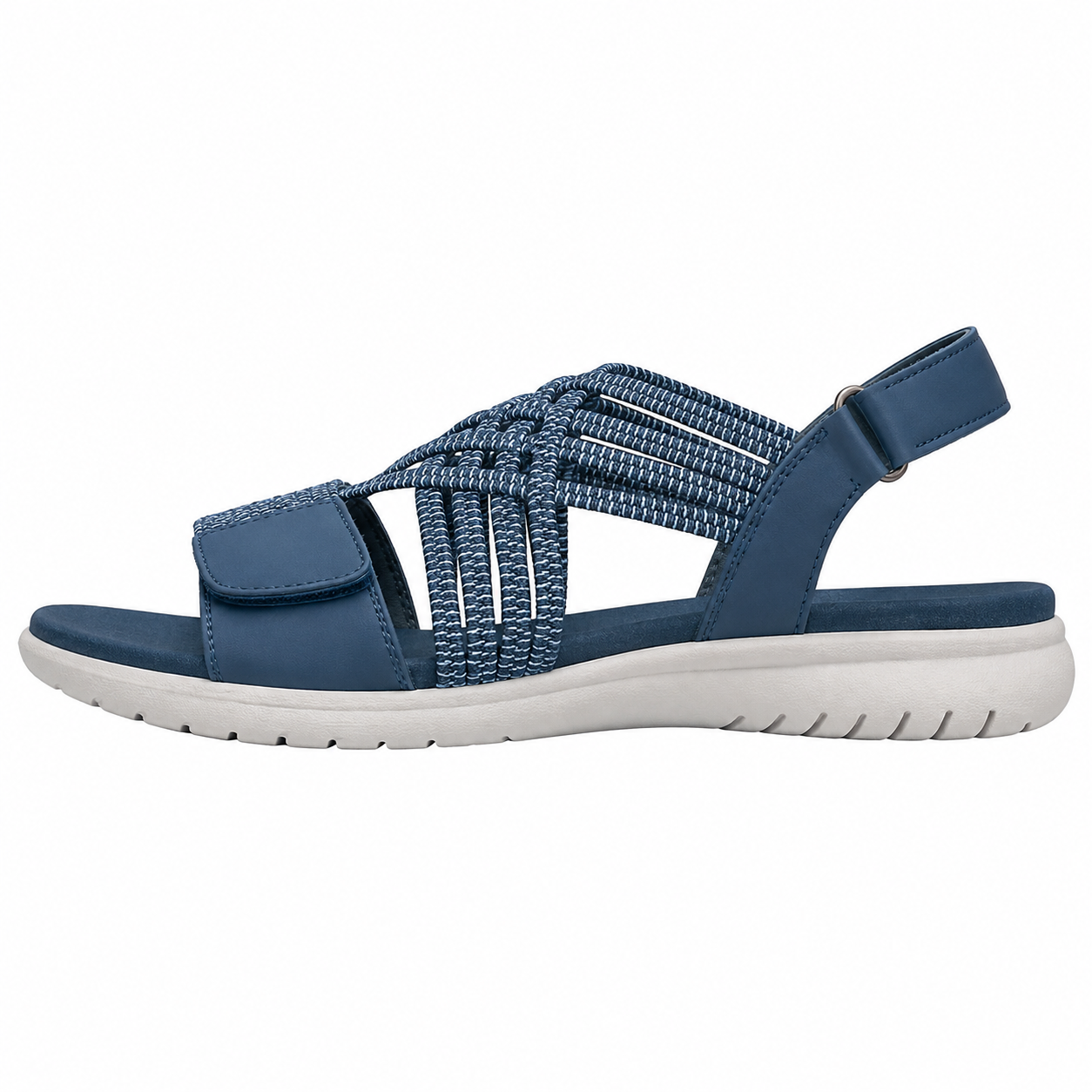 Clara Woven Strap Comfort Sandal — Women's Open Toe Summer Shoe