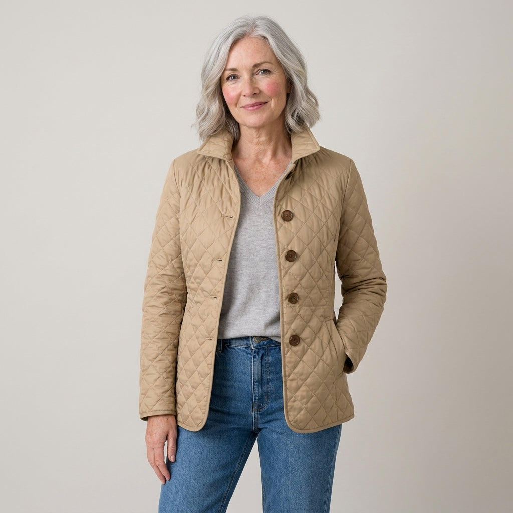 DIAMOND QUILTED JACKET FOR WOMEN