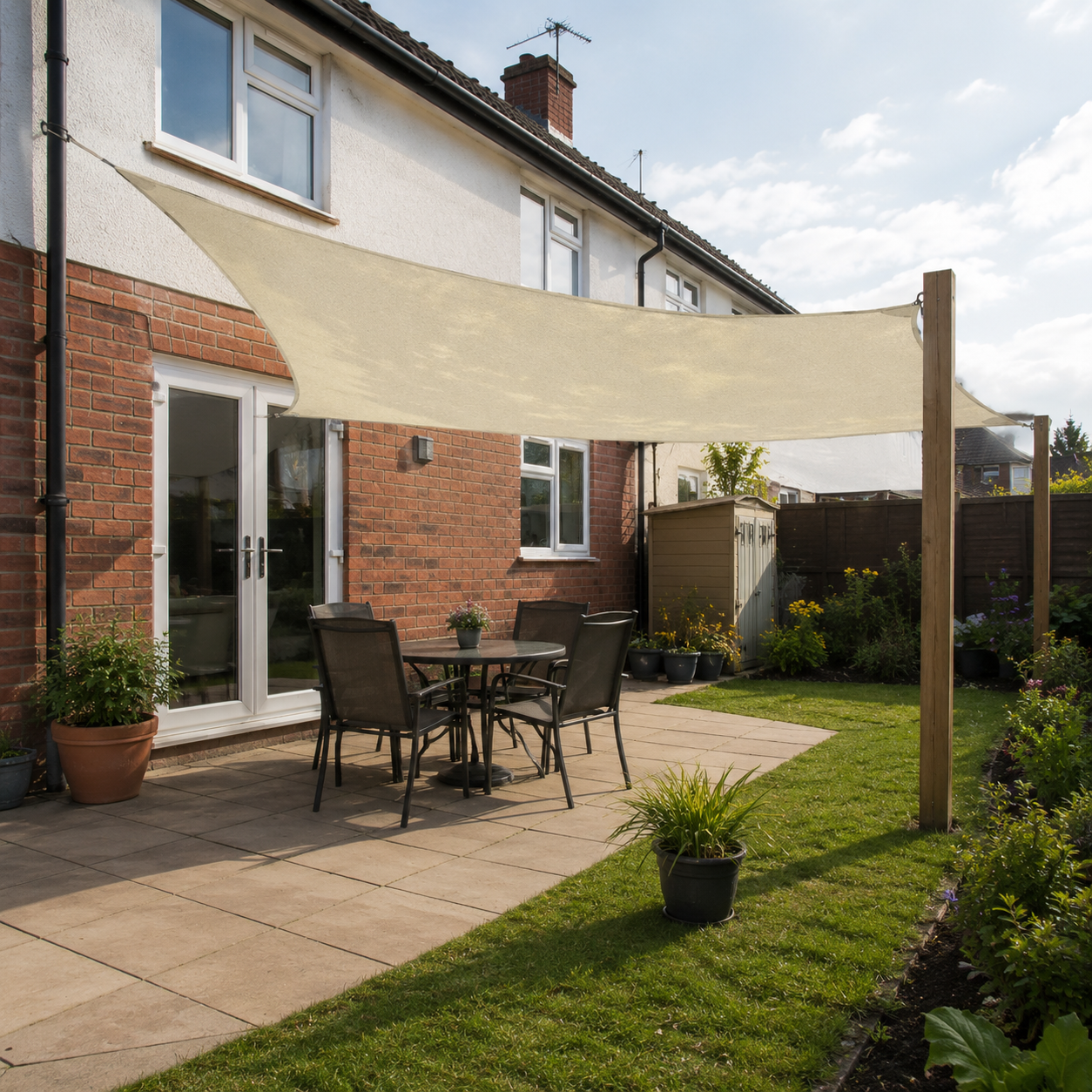 Waterproof Sun Shade Sail — UV Protection Garden Patio Canopy Awning