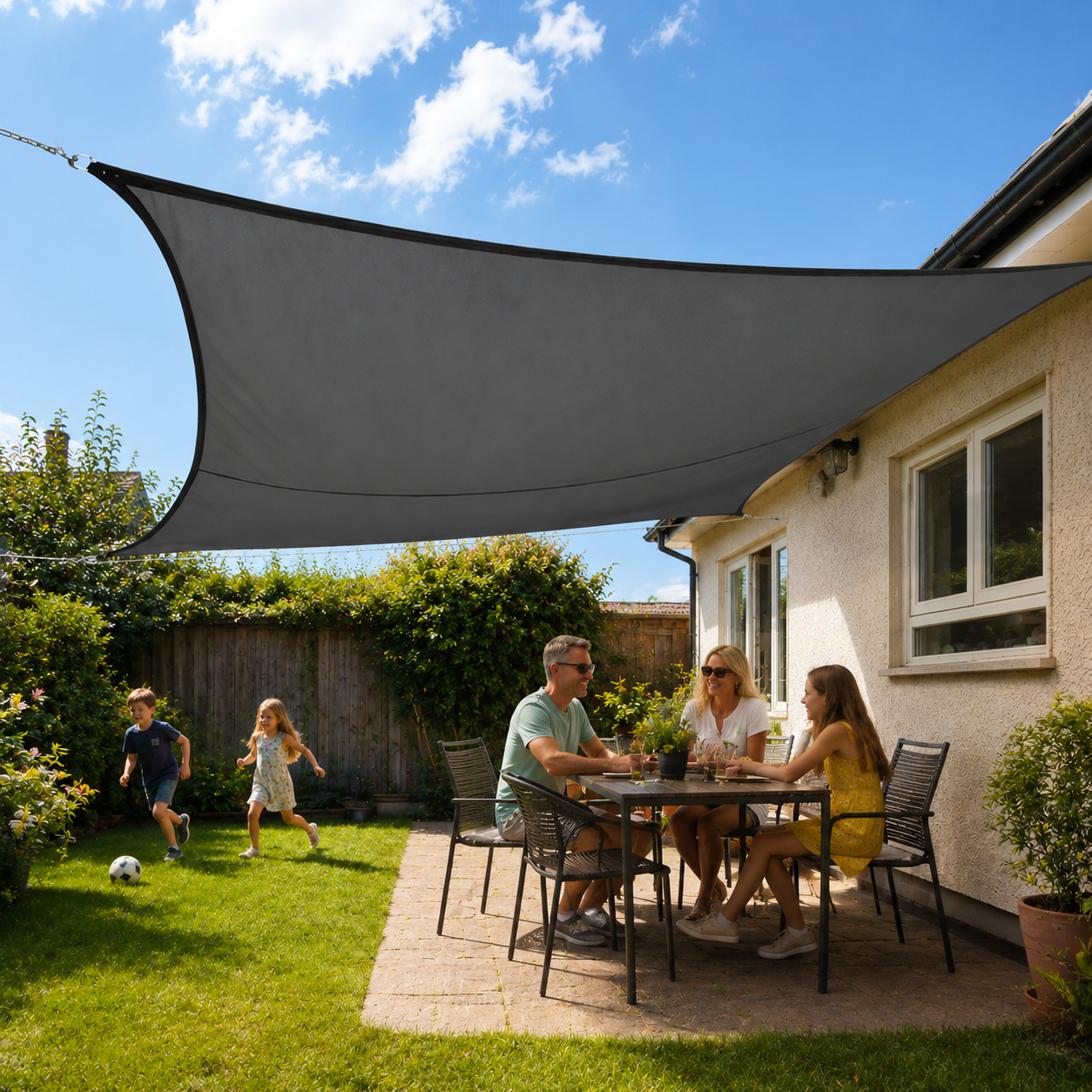 Waterproof Sun Shade Sail — UV Protection Garden Patio Canopy Awning